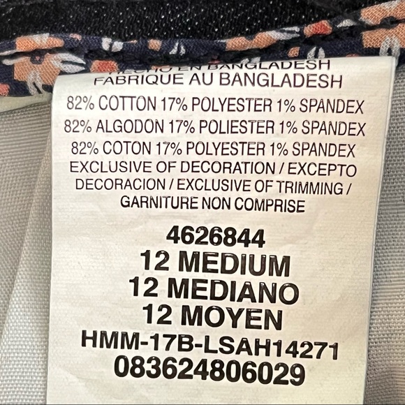 Lee Women’s Mid Rise Denim Jean Dark Wash Persian Short 12 M NWT - Picture 7 of 9